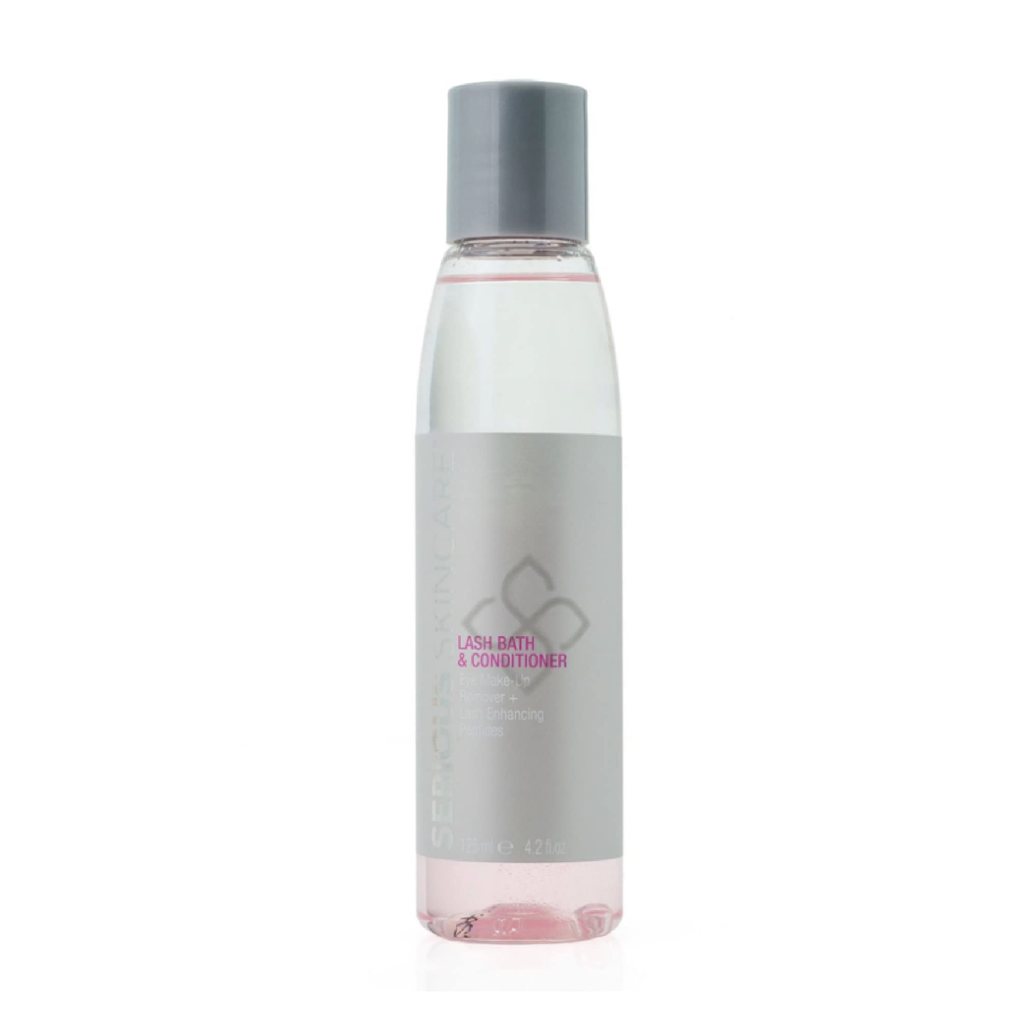 Serious Skincare Lash Bath & Conditioner - Double Action Eye Makeup Remover - Oil Free - Enhancing Peptides Promotes Eyelash Gro