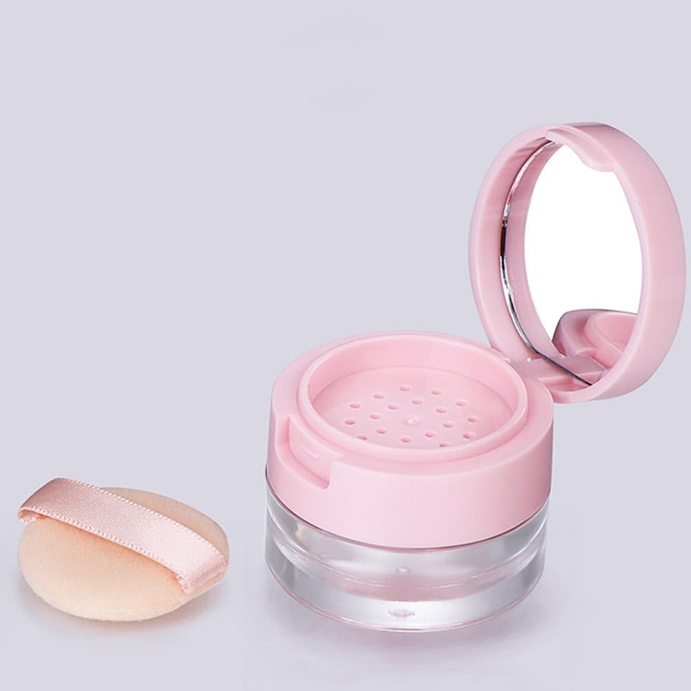 minkissy 2Pcs Mini Loose Powder Box - 3g Powder Cases for Traveling Powder Case Bulk Body Powder Cosmetic Case for Women Travel