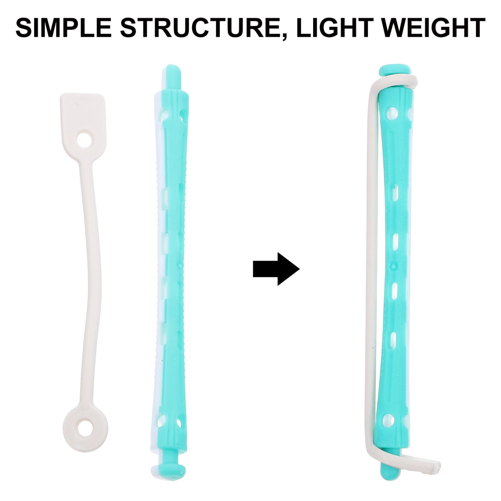 Healeved 12PCS Perm Rods Curling Rods for Short Hair Women Hair Rollers Hair Curlers Hair Perm Rods Hair Curling Tools