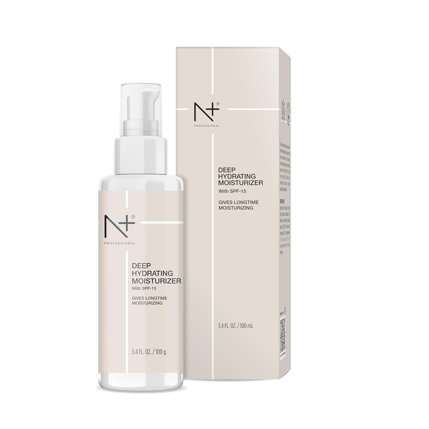 N Plus Professional Deep Hydrating Moisturizer With Spf15 For Longtime Moisturizing, 100G