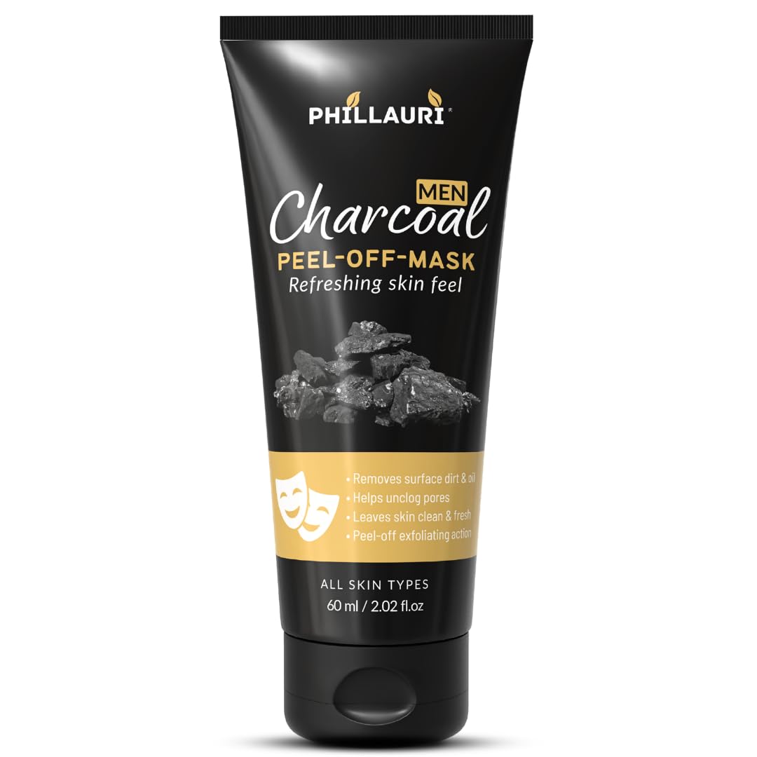 Charcoal Peel Off Mask For Men Face Care Routine | Charcoal Face Mask For Daily Grooming | Men Peel Off Mask For Face Cleansing 