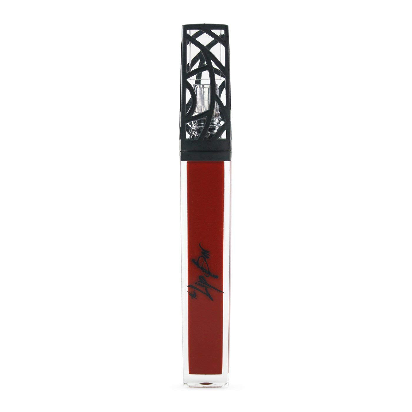 The Lip Bar Vegan Non-Sticky Lip Gloss, with Hydrating Shea Butter for a Lightweight, High Shine Finish, Vixen - Deep Red Opaque