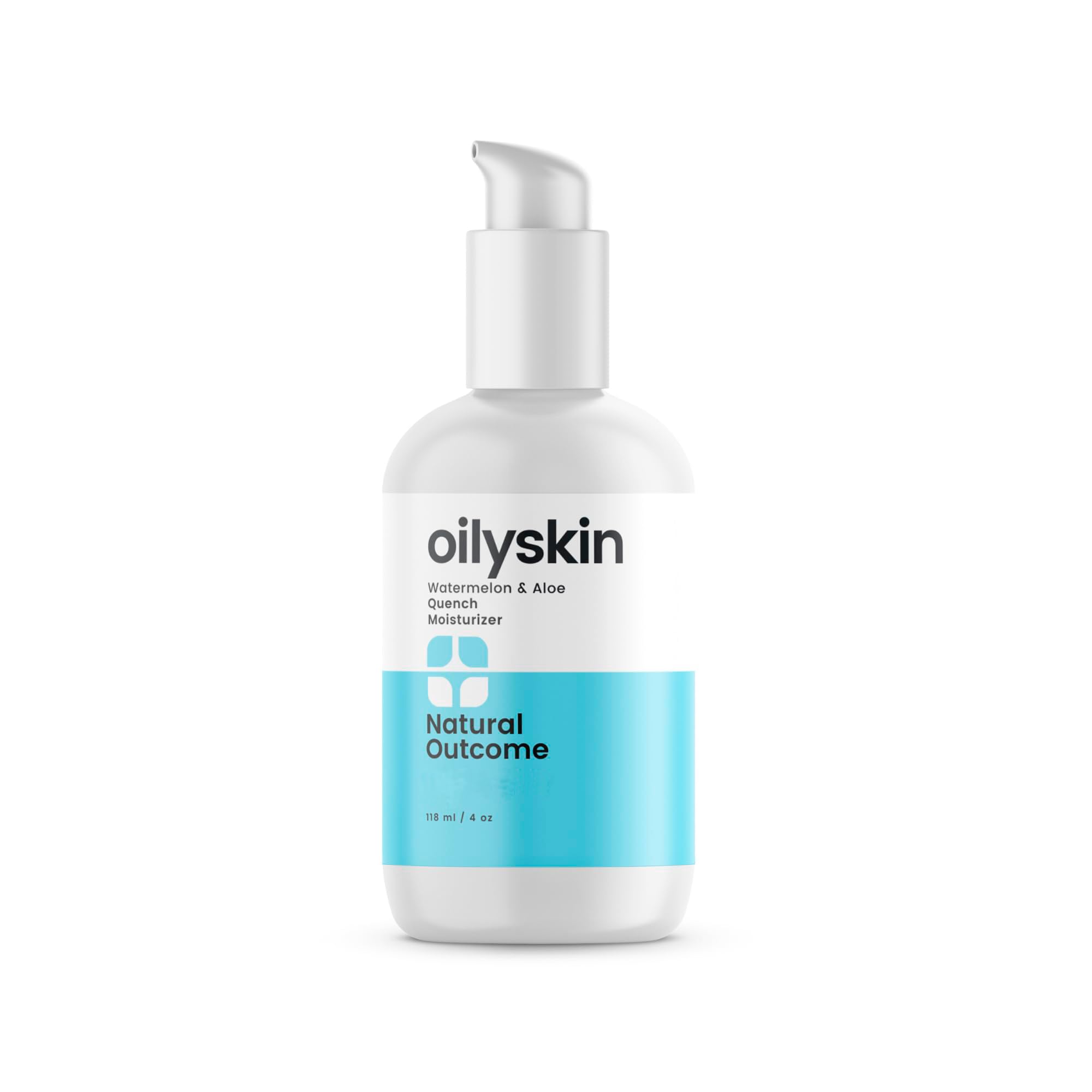 Natural Outcome Oily Skin Moisturizer | Oil Free Daily Facial Moisturizer Gel W/Hyaluronic Acid | Watermelon & Aloe Vera Hydrati