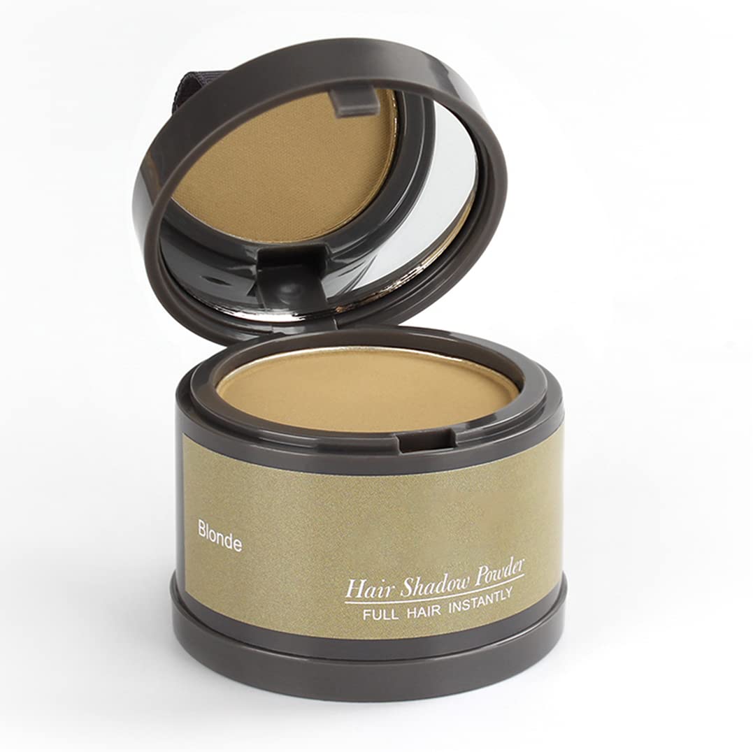 Hairline Powder(Blonde) Hair Root Dye, Instantly Hair color Shadow cover gray Hair Root, Hair Touch-Up, Thin Hair Powder 4gA