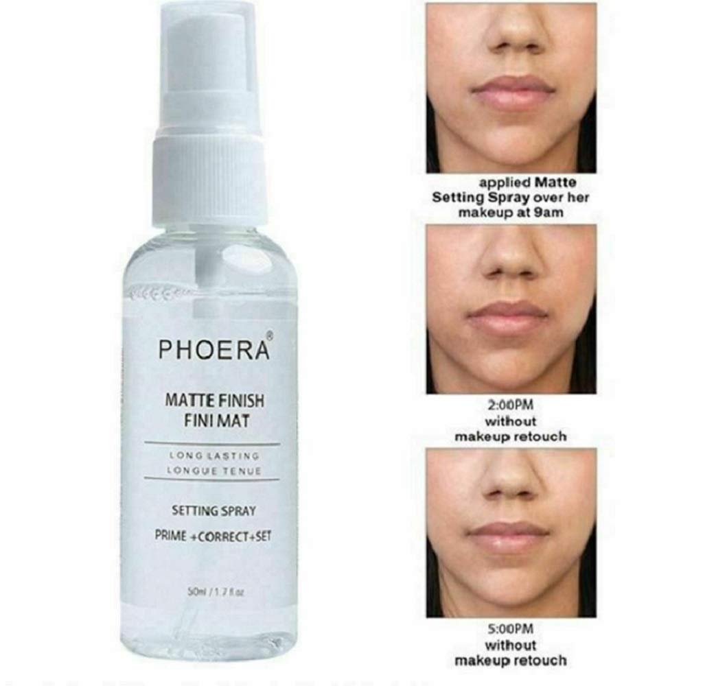 Aquapurity Phoera Makeup Setting Spray 3 In 1 Fixer, Primer & Corrector Matte Finish, Makeup Sealer Spray Long Lasting16Hr Wear