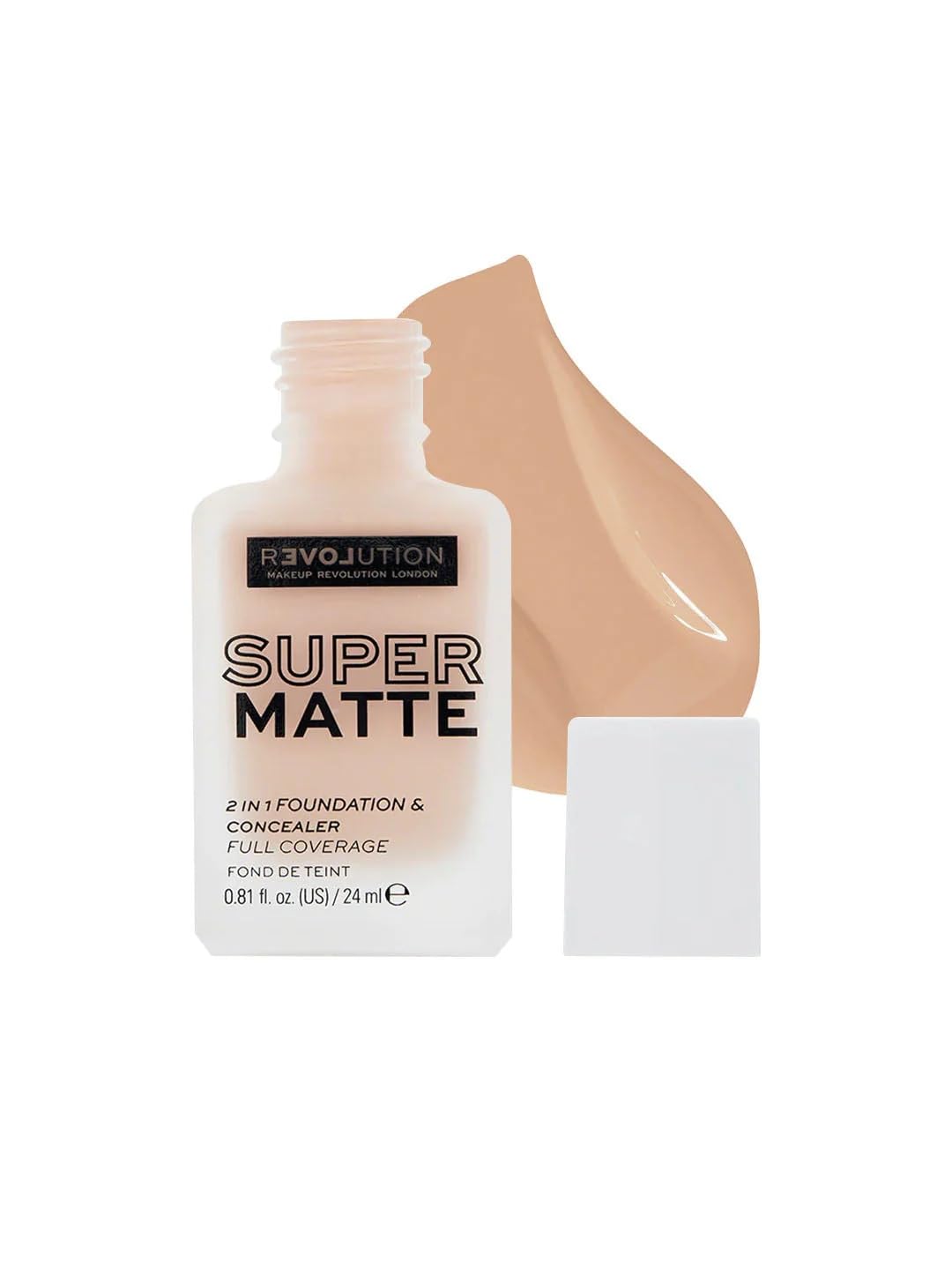 MakeupRevolutions Re love Supermatte Foundation, LongLasting Liquid Formula, 24ml (F4, 24ML)