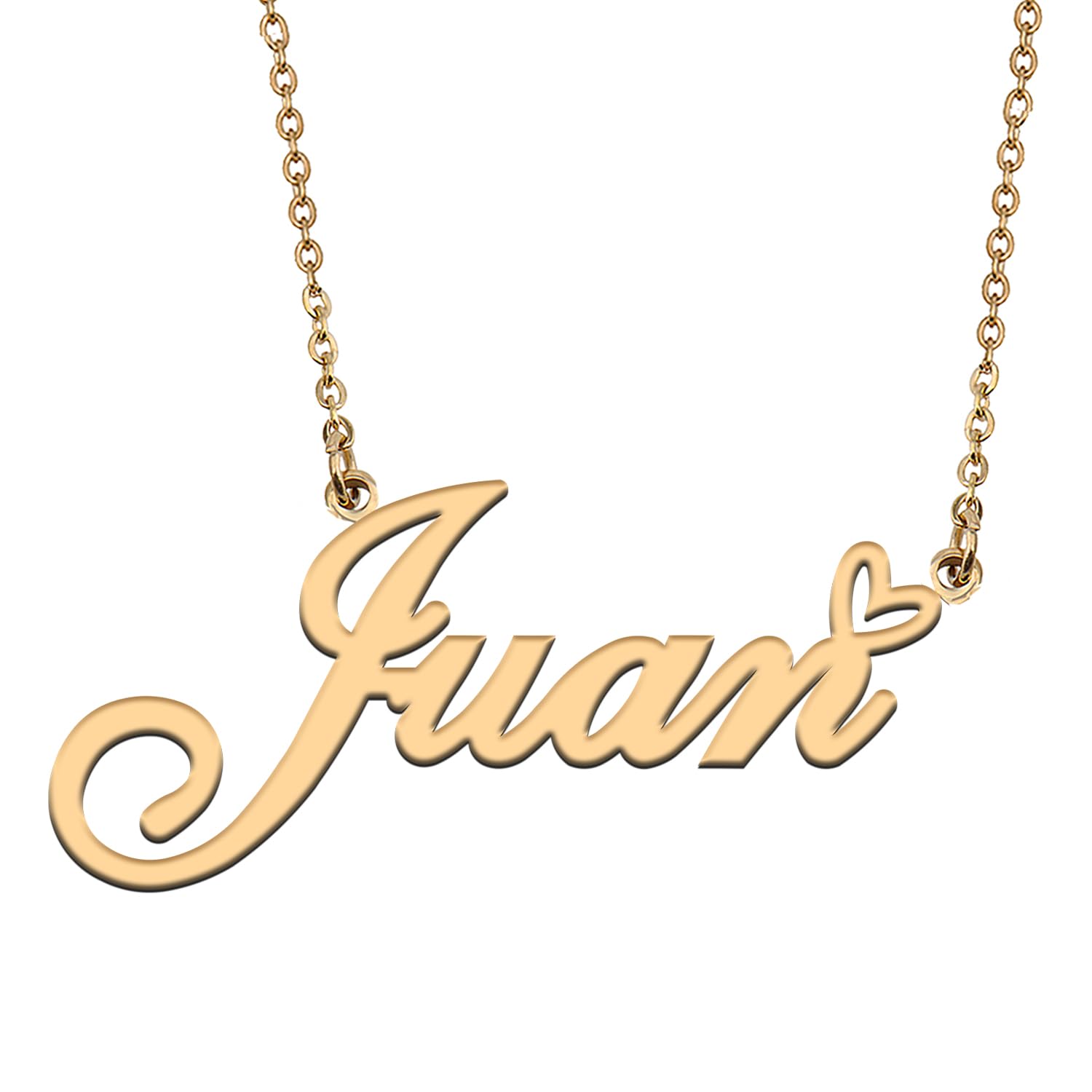 HUAN XUN Dainty Customized Name Pendant Juan Personalized Name Necklace Jewelry Best Friends Birthday Gifts