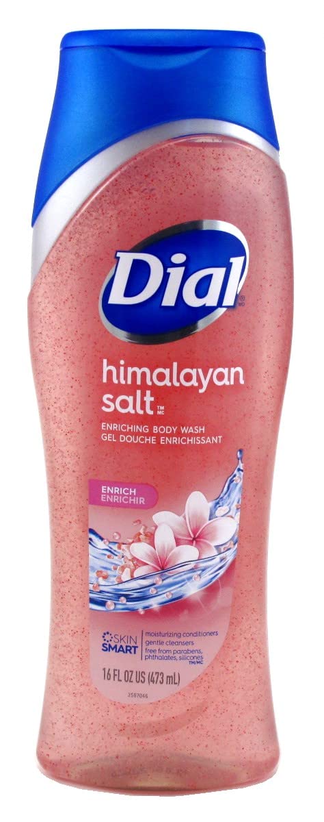 Dial Skin Therapy Replenishing Body Wash, Himalayan Pink Salt & Water Lily 16 Oz (Pack Of 2)
