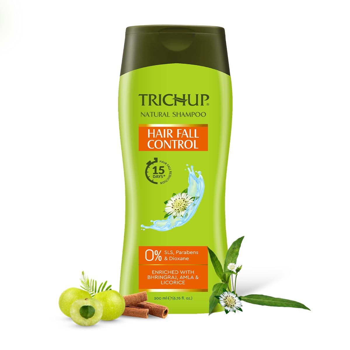 Trichup Hair Fall Control Herbal Hair Shampoo (200 ml x 3) (Pack of 3)