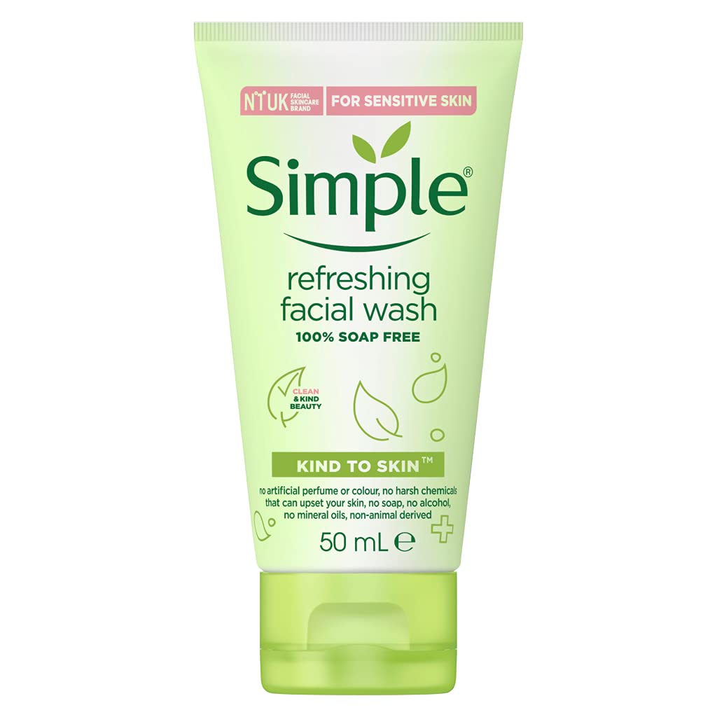 Simple Kind To Skin Refreshing Facial Wash Gel, 50Ml