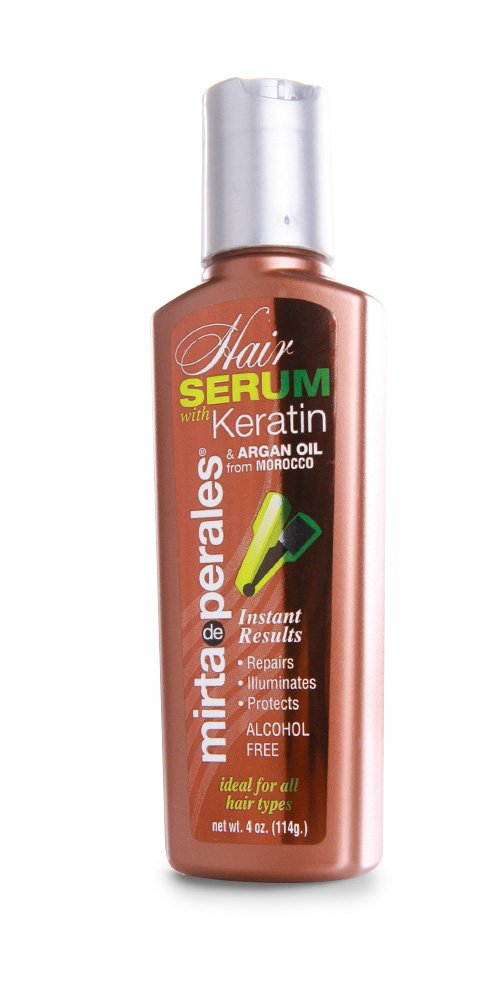 Mirta De Perales Hair Serum With Keratin And Argan Oil, 4 Ounce