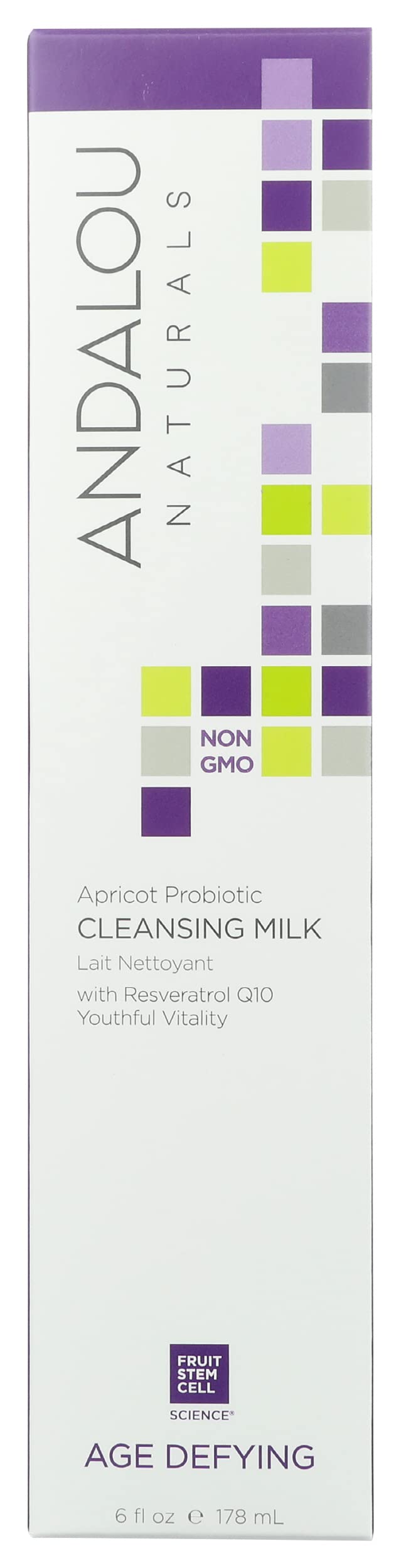 Andalou Naturals Apricot Probiotic Cleansing Milk 6 oz Pack of 1
