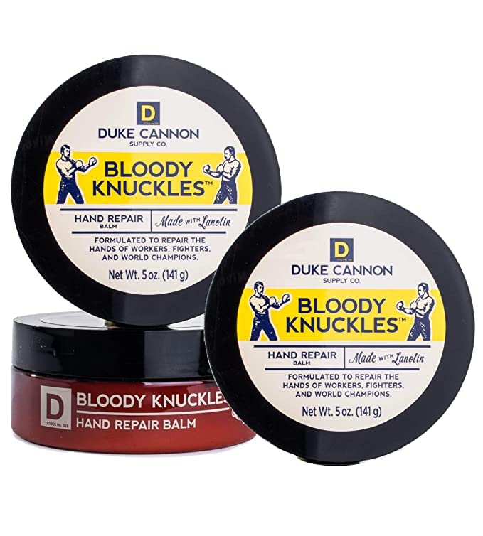 Duke Cannon Supply Co. Bloody Knuckles Hand Repair Balm for Men (Unscented) Multi-Pack- Paraben-Free, Moisturizes, Soothes &Repa