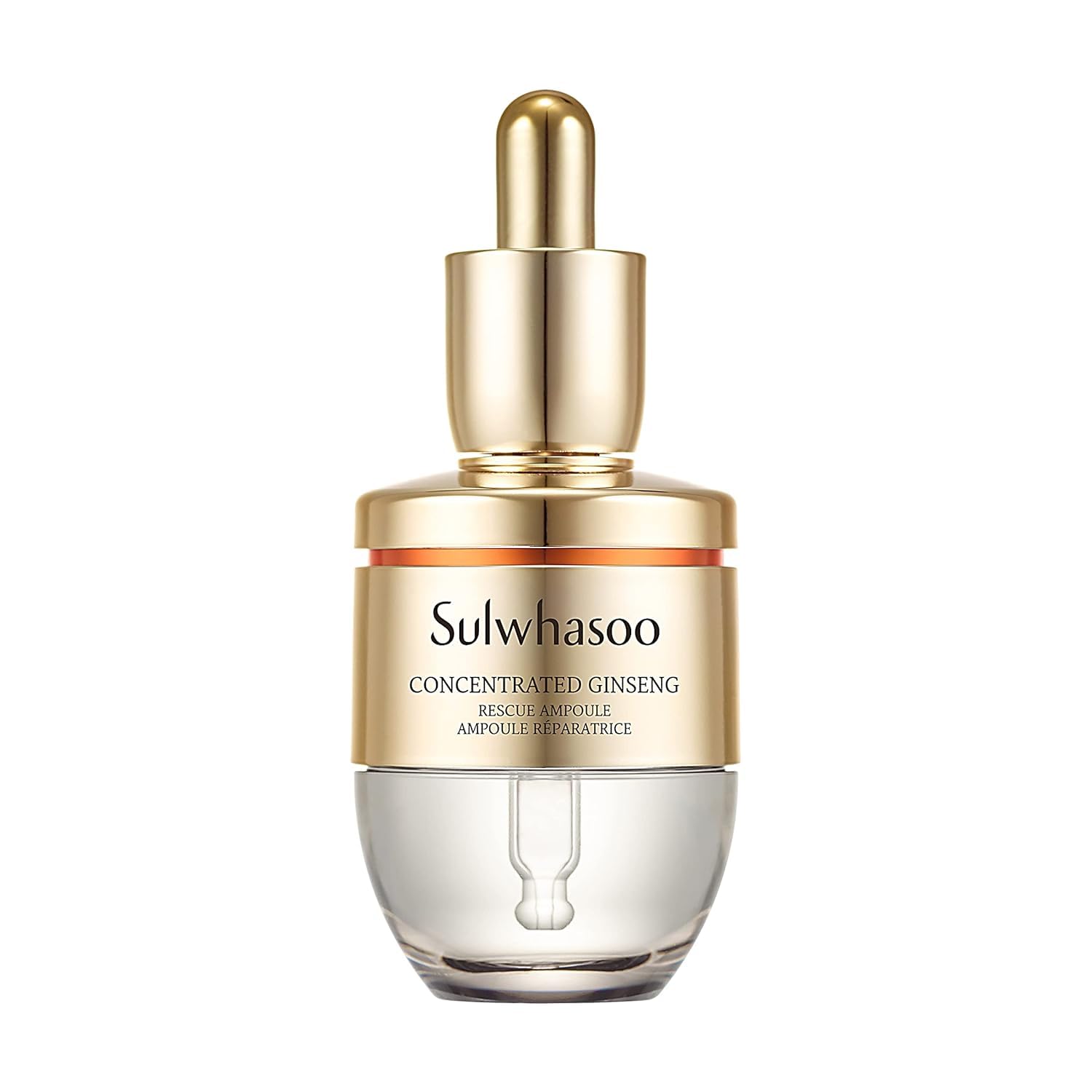 Sulwhasoo Concentrated Ginseng Rescue Ampoule: Potent Serum to Moisturize, Soothe, and Visibly Soften Lines & Wrinkles, 1.69 fl.