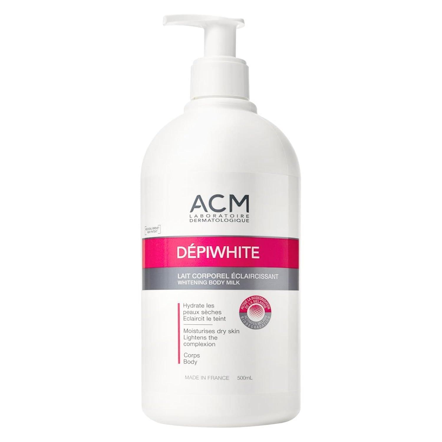 Lait Corporel Eclaircissant Anti Taches 500ml Depiwhite Acm