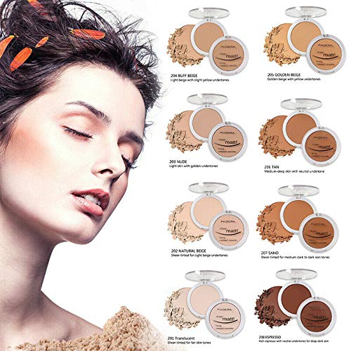 AQUAPURITY PHOERA Sheer Matte Compact Powder Fixing Powder Makeup Base Fixer Setting Powder Foundation Fixing Compact Pressed Po