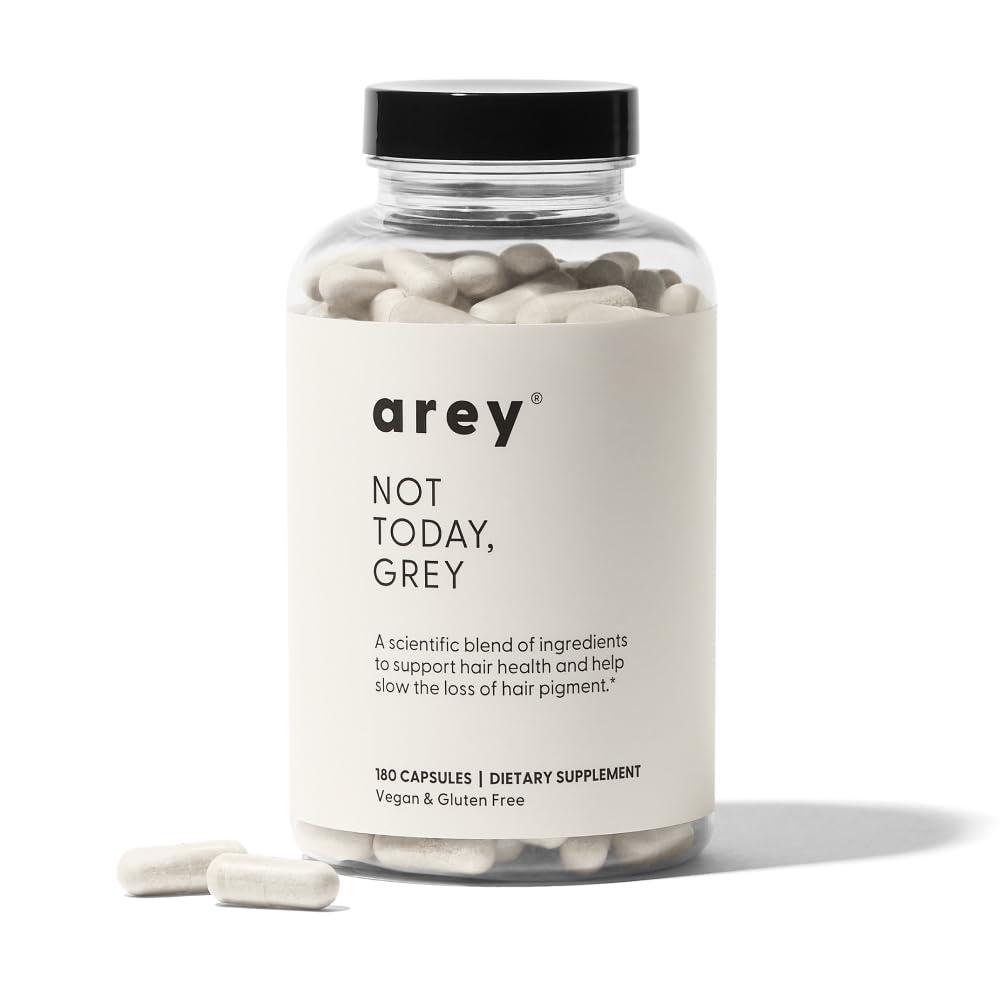 Not Today, Grey Daily Hair Supplement | Slows Grey Hair Growth & Repigment | Promotes Healthier, Thicker Hair | Biotin, B +D Vit