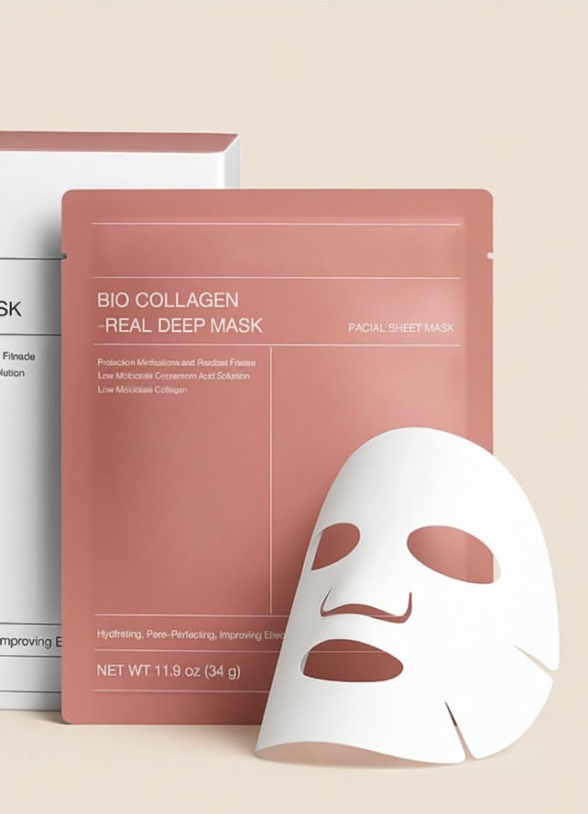 Fitomo Collagen Overnight Face Mask | Korean Glass Skin Hydrogel Mask For Deep Hydration, Pigmentation, AntiAging & Pore Minimi
