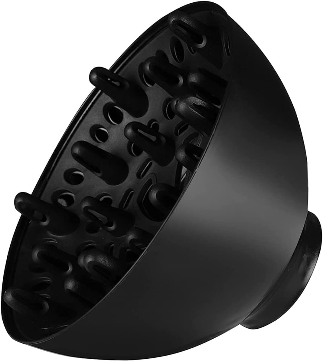 Black Universal Hair Diffuser Adaptable for Blow Dryers for Curly, Diffuser for Curly Hair and Natural Wavy