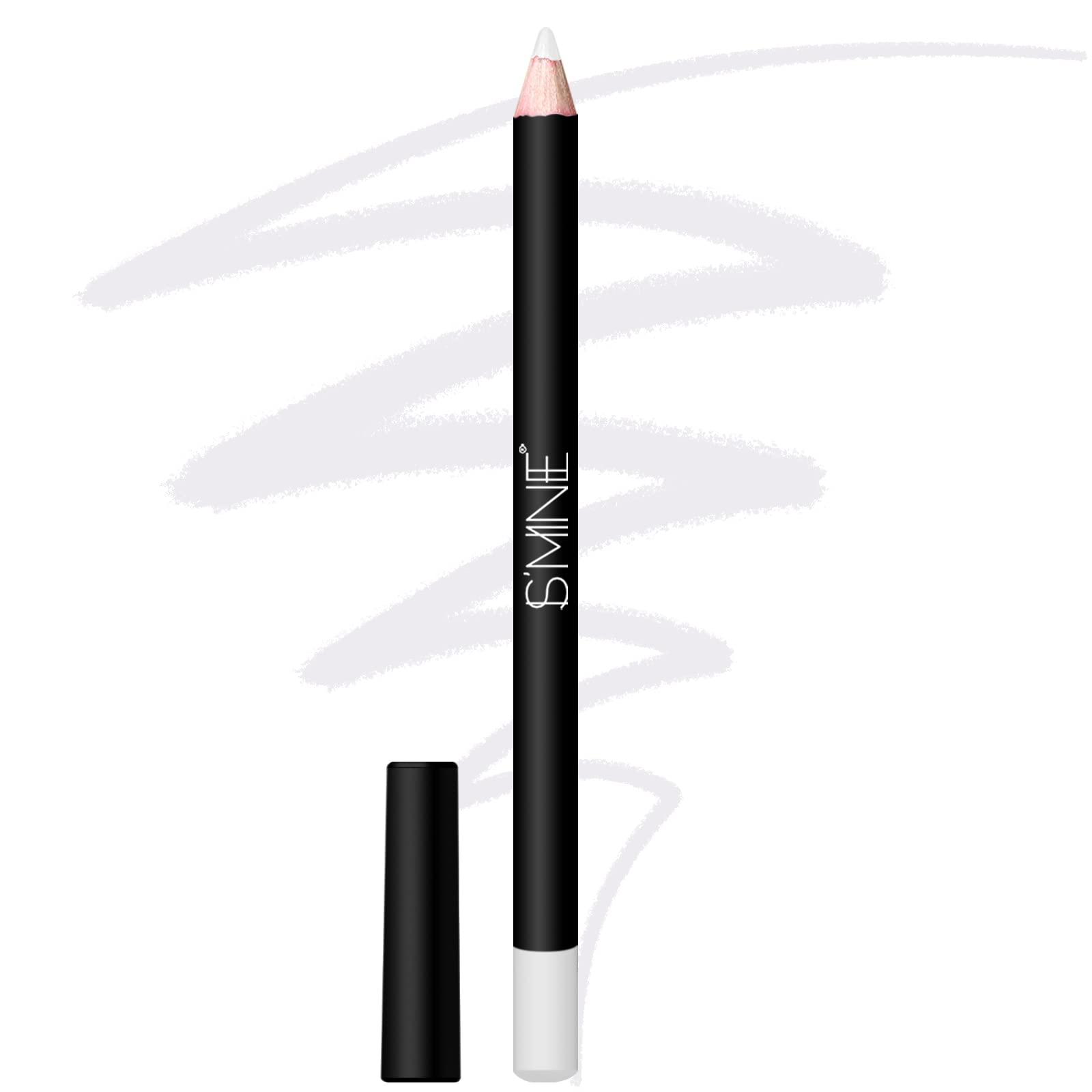 Ismine One White Lip Liner, Professional Matte Lip Pencil Waterproof Long Lasting Smooth Natural Lip Liner (#22)