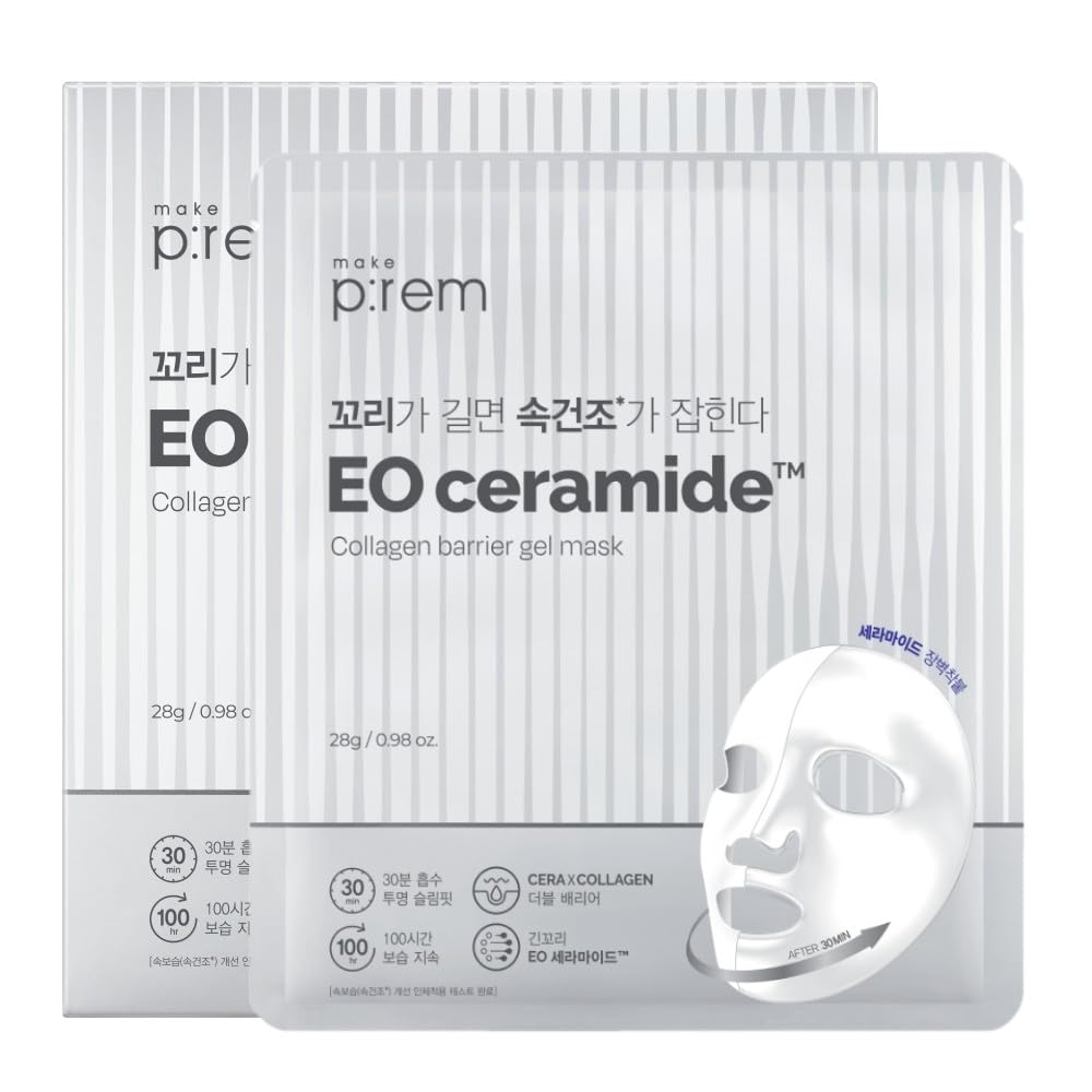 EO Ceramide Collagen Barrier Overnight Hydrating Gel Mask, 0.98 oz. x 4EA
