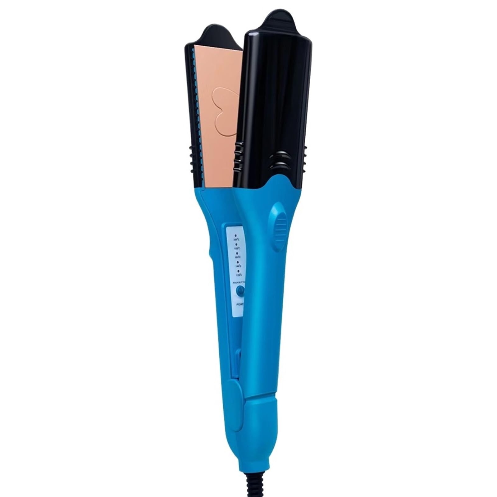 Ceramic Flat Iron Hair Waver Styling Crimping Perm Pliers 5 Different Plates Embossing Iron Straightener Electric Hair Crimper(E