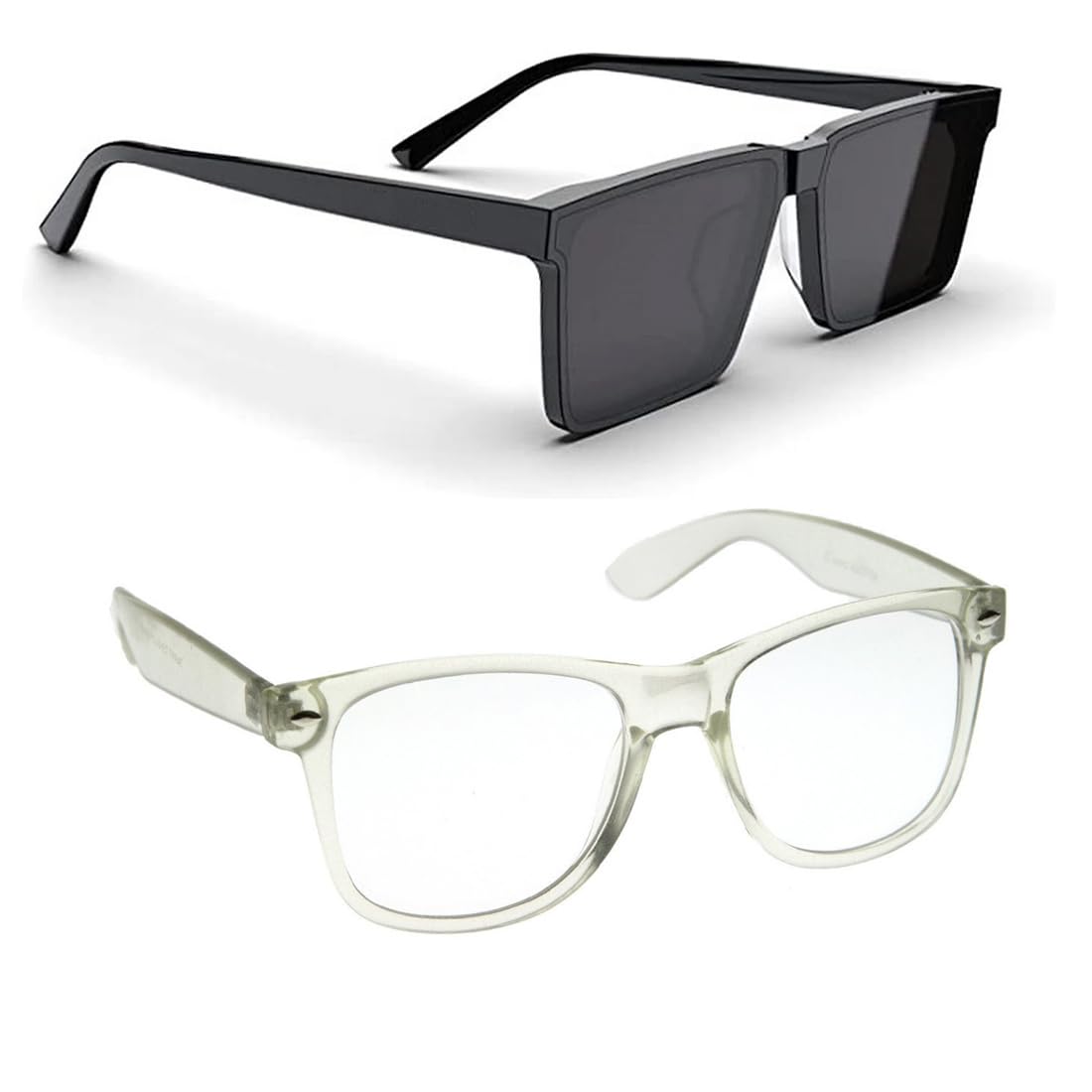 Elligator Uv Protected Wayfarer Sunglasses For Men & Women | Full-Rim Cover Eyewear For Driving, Cycling, Sports | Lightweight F