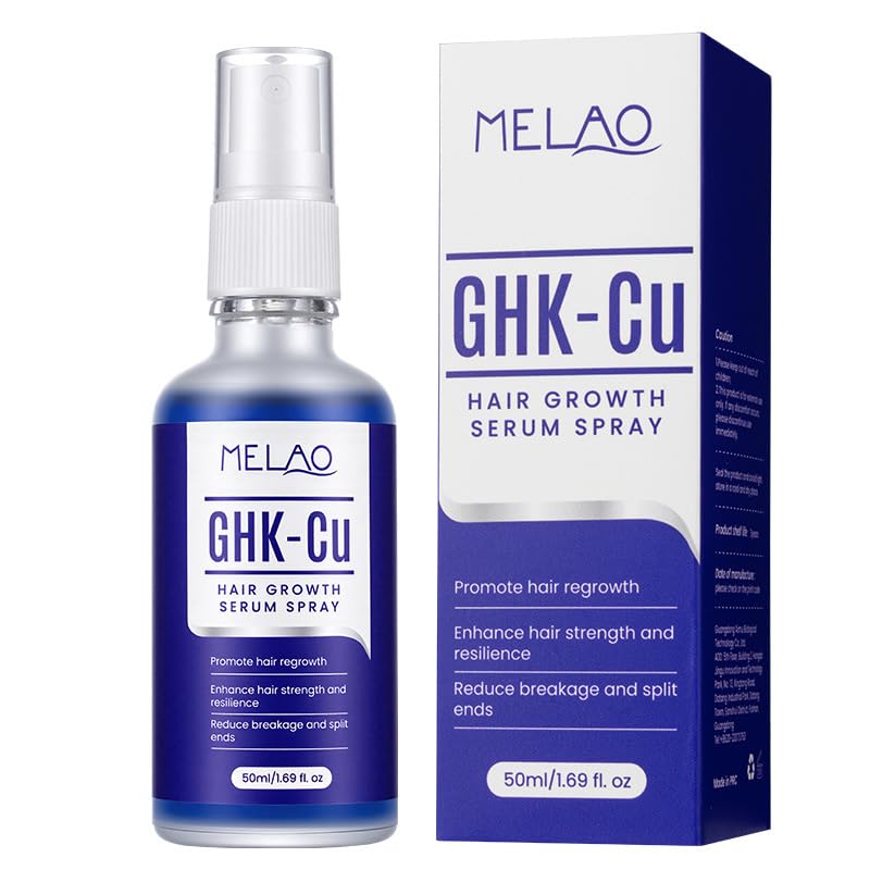 GHKCu Copper Peptide for Hair & Scalp Serum, Hair Growth Serum with Copper Tripeptide1, Niacinamide, Panthenol, Strengthens Ha
