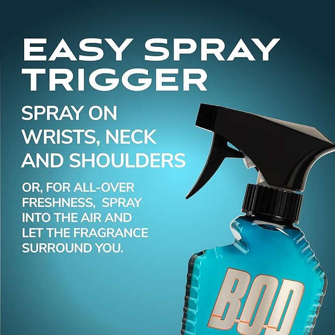 Bod Man Parfums de Coeur Fresh Blue Musk Body Spray 8 oz