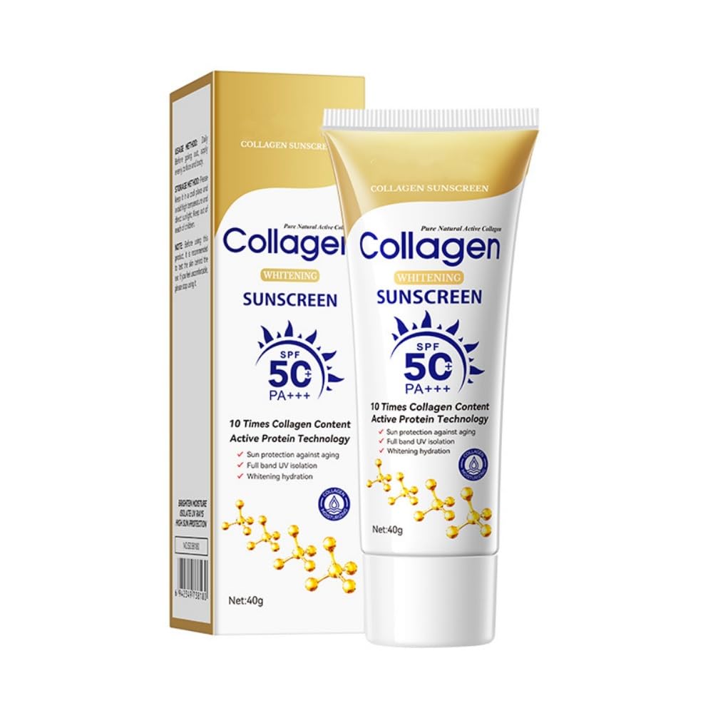 Collagen Sunscreen SPF 50 with Vitamin C, Pack of 2