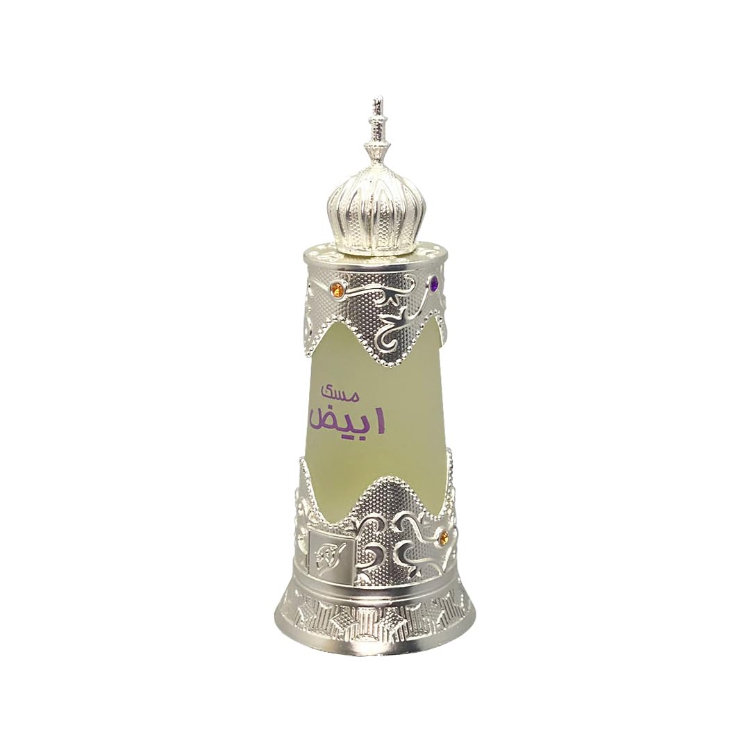 Afnan Musk Abiyad Concentrated Perfume Oil, Attar Oil Cpo 20 Ml
