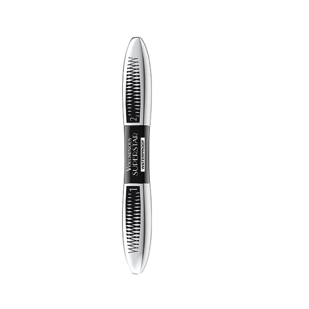 L'Oreal Paris Cosmetics Voluminous Superstar Mascara, Waterproof, Black, 0.41 Fl. Oz, 1 Count
