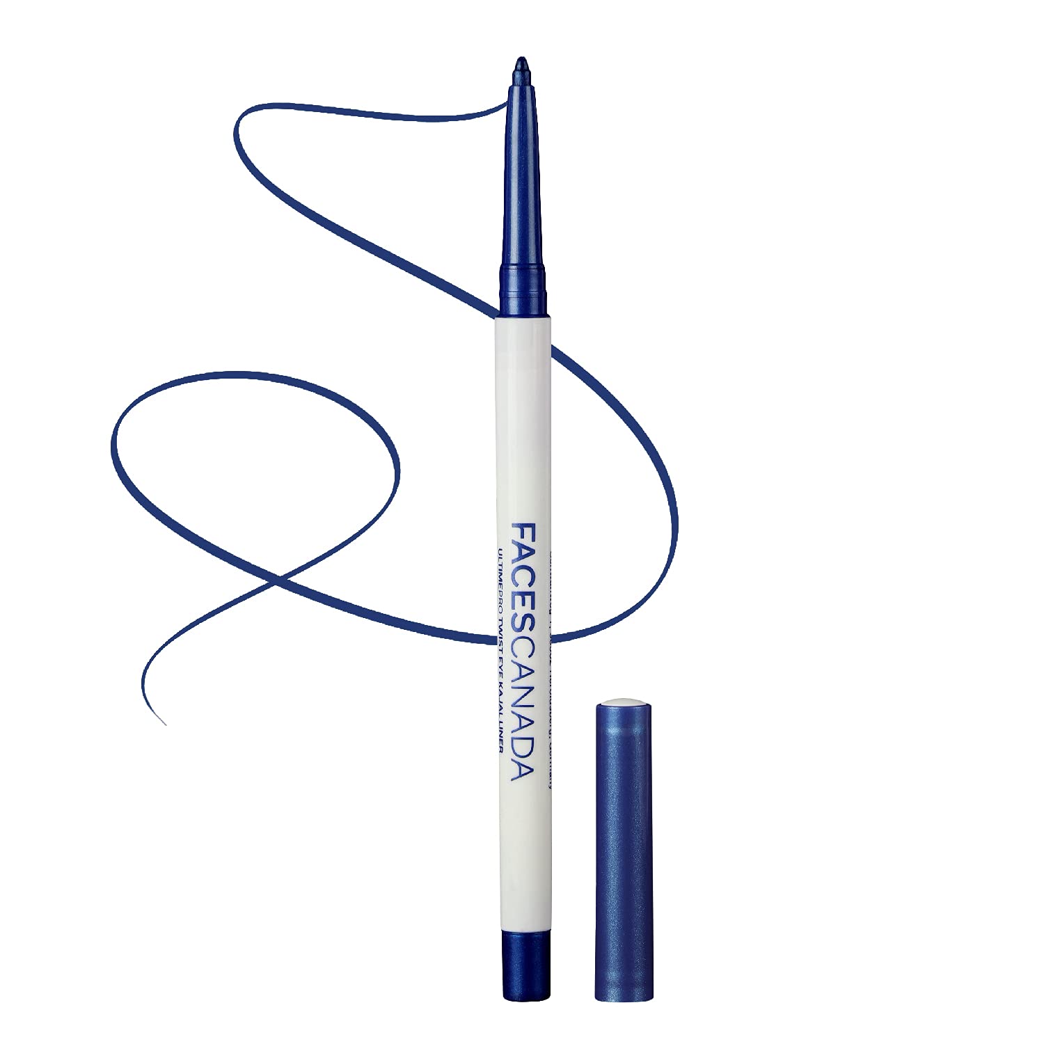 Facescanada Ultime Pro Twist Metallic Eye Kajal Liner Stick - Azure,0.35G|High Impact Intense Color In 1 Stroke|24Hr Long Stay|M