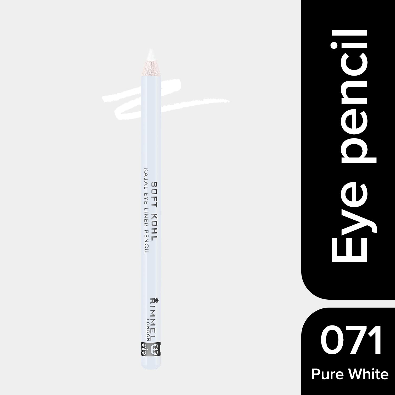 Rimmel Soft Kohl Kajal Eye Pencil, Pure White 0.04 Oz (Pack Of 2)