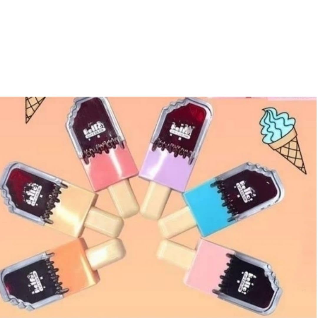 Magic Huda Waterproof Ice Cream Lip Gloss Lipstick 6Multicolor
