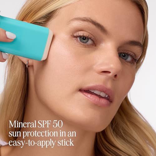 COOLA Organic Mineral Sunscreen SPF 50 Sunblock Stick, Dermatologist Tested Skin Care For Daily Protection, Vegan And Gluten Fre