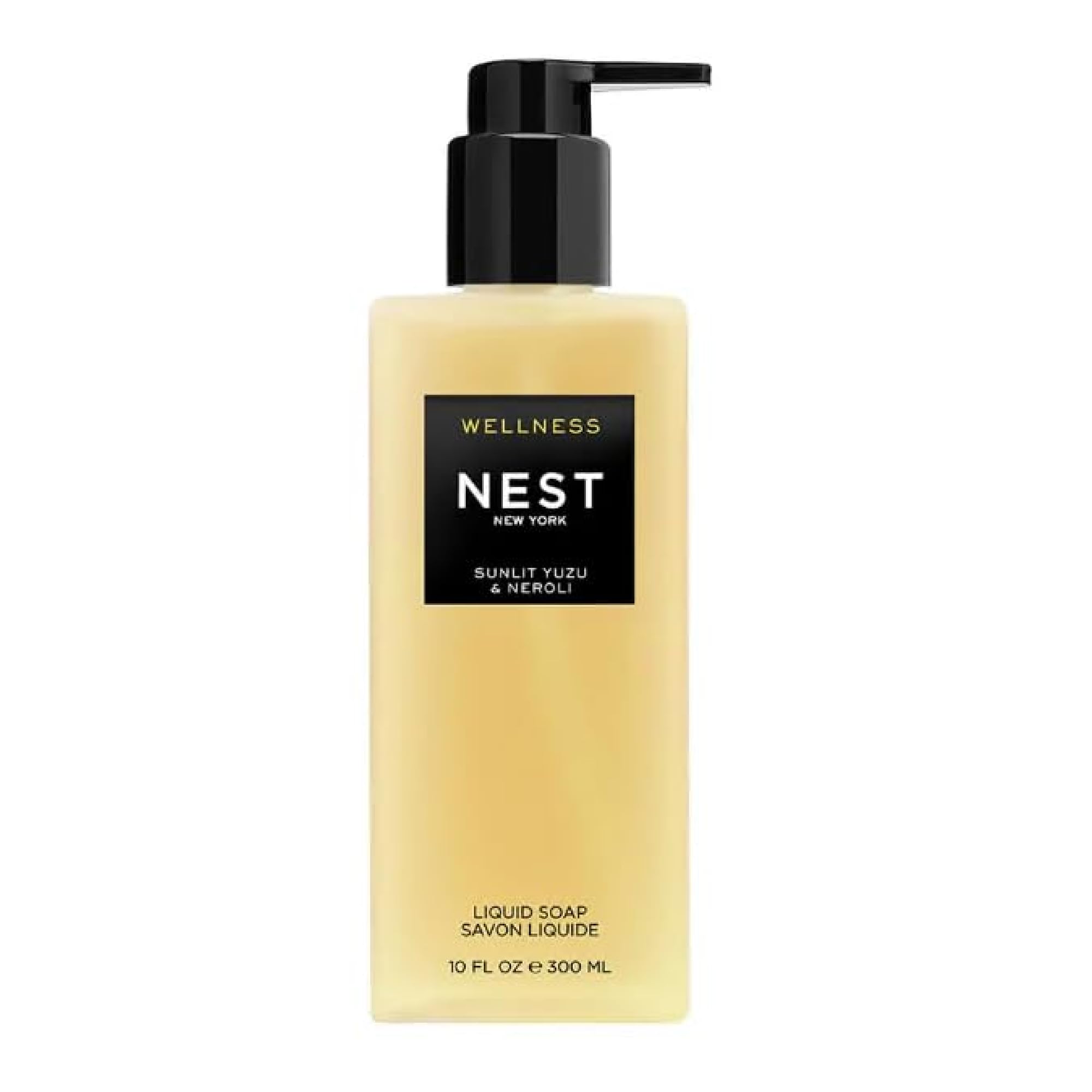 NEST New York Liquid Soap, Sunlit Yuzu & Neroli - 10 fl oz - Cleanses & Nourishes Skin - Approx. 300 Pumps Per Bottle - Gluten F
