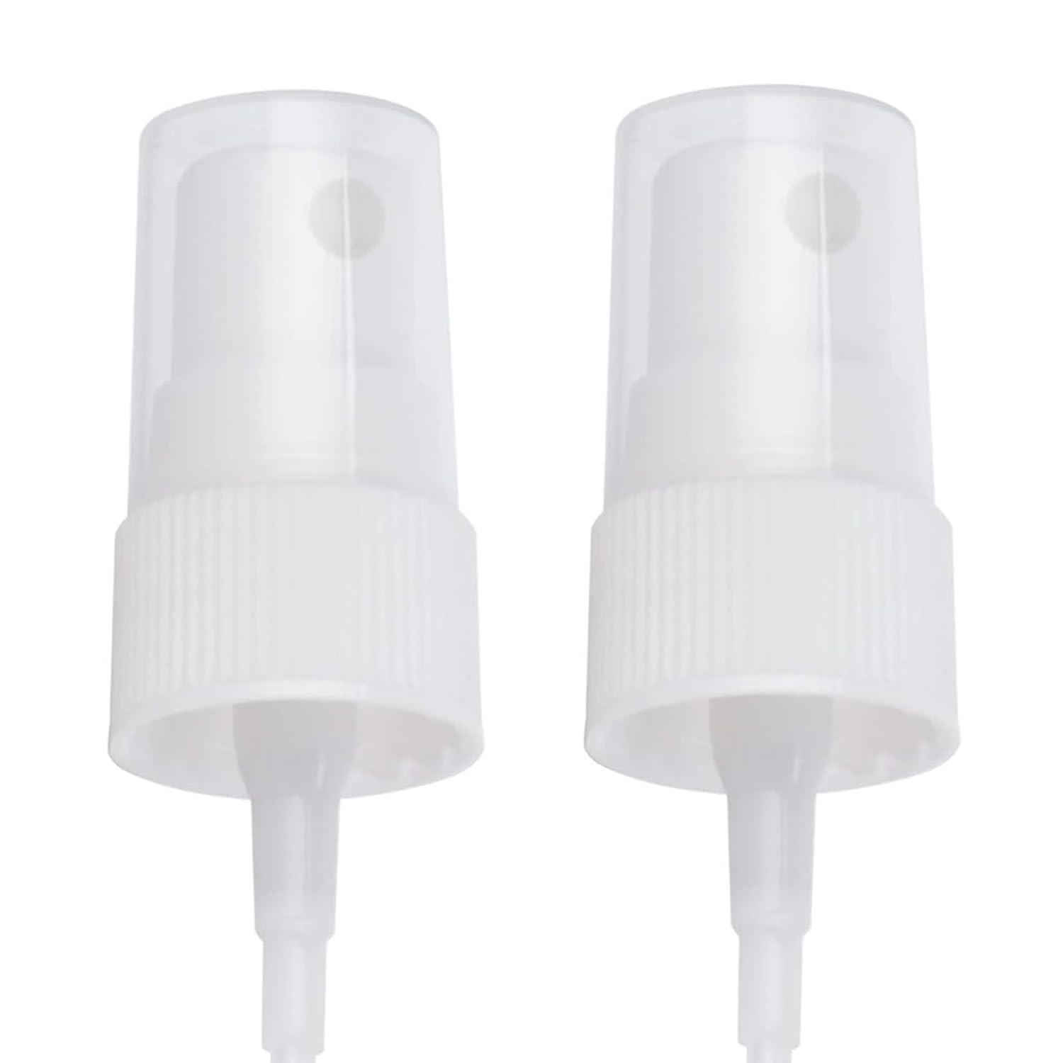 Oak & Sage 2 White Fine Mist Spray Caps with 6.75    Dip Tube (.16 cc Output) - 24/410 Cap Size - Replacement Caps - 2 Total