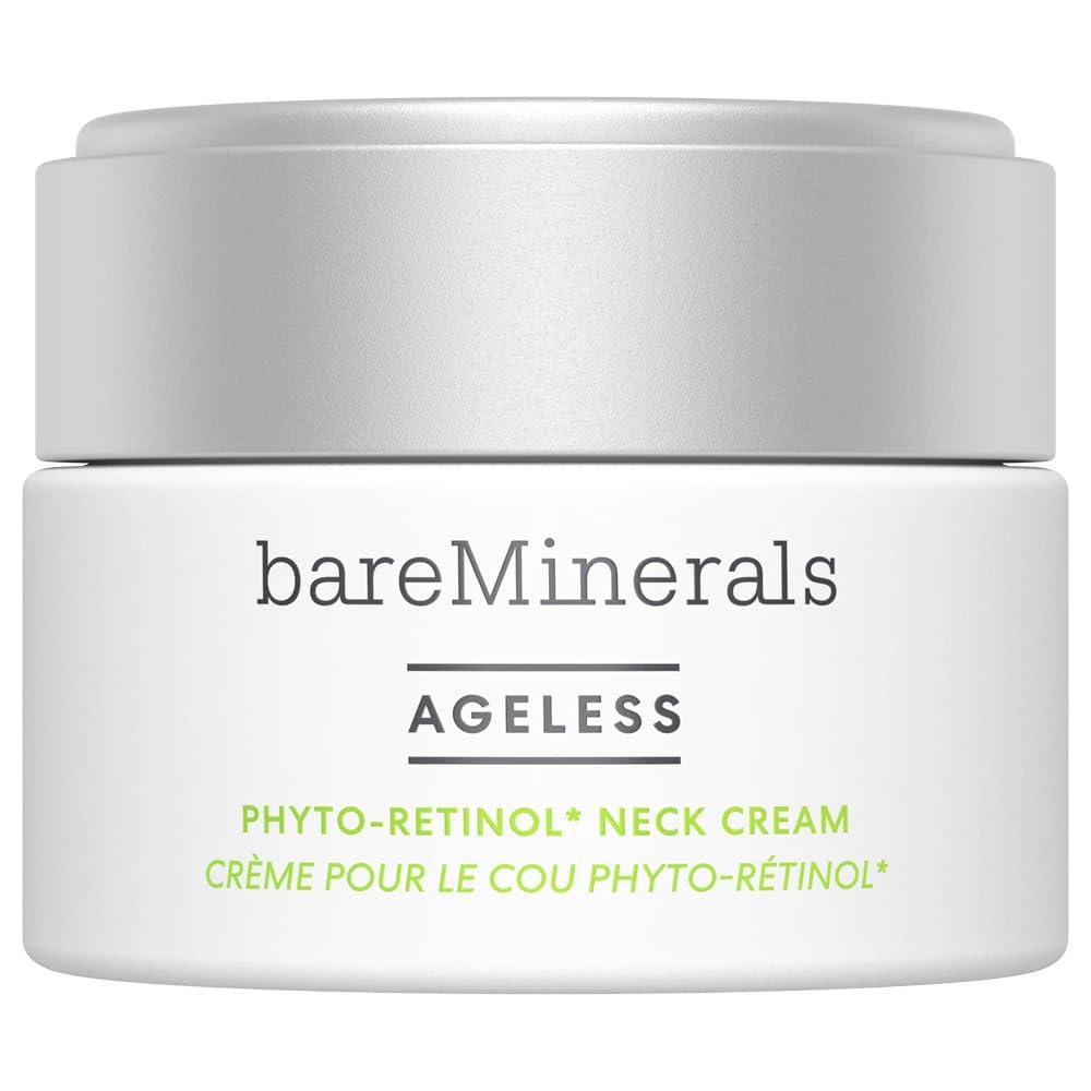 bareMinerals Ageless Phyto-Retinol Neck Cream with Plant-based Retinol Alternative + Hyaluronic Acid, Anti Wrinkle + Anti Aging 