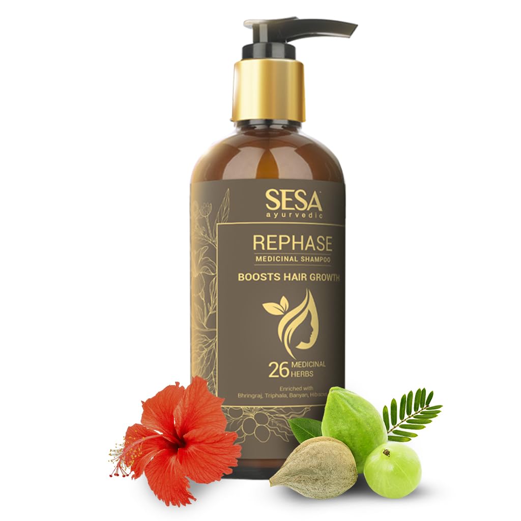 Sesa Rephase Medicinal Shampoo 300Ml, Helps Control Hair Fall & Promotes Hair Growth - 300 Ml