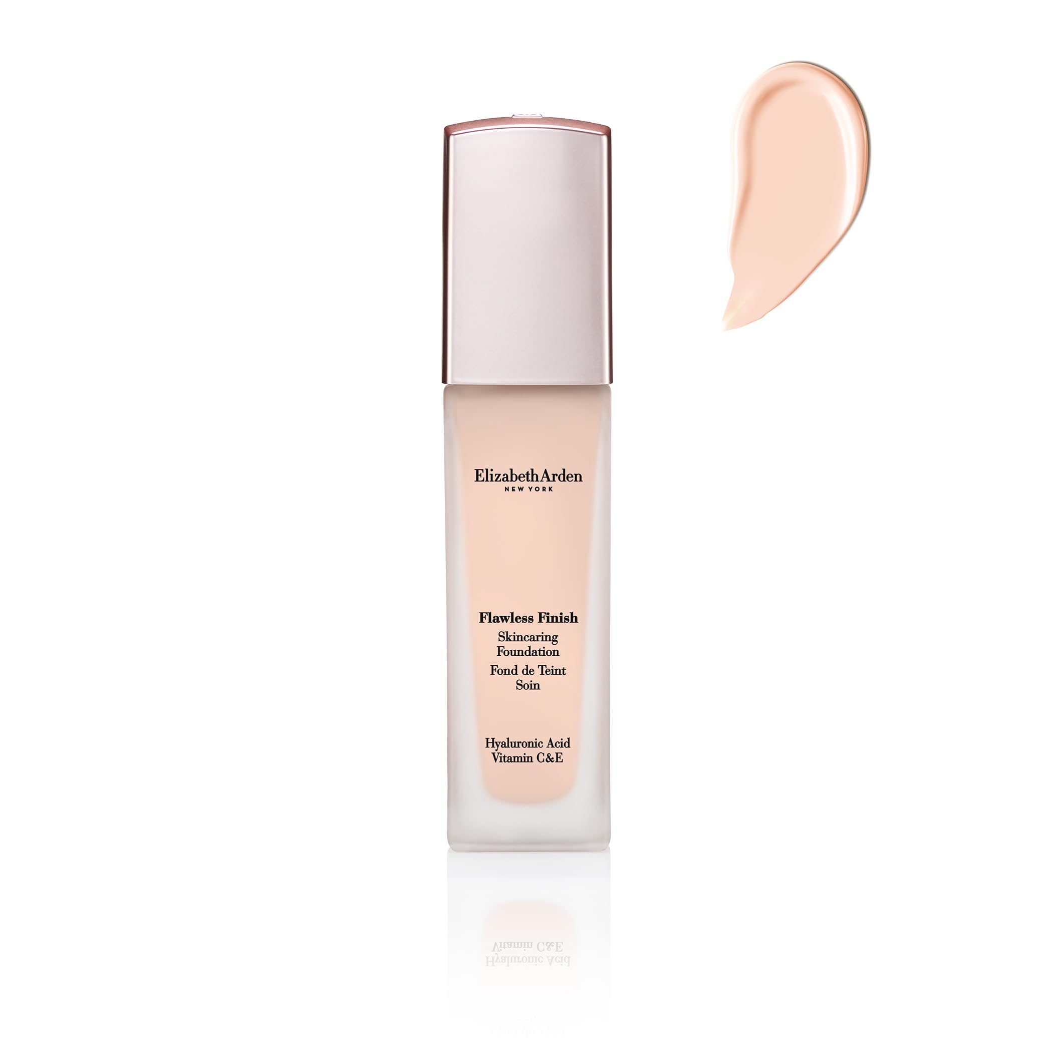 Elizabeth Arden Flawless Finish Skincaring Foundation with Hyaluronic Acid, Vitamin C & E, 110N (Very fair skin with neutral und