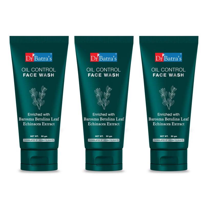 Dr BatraS Oil Control Face Wash Sulphate, Silicone & Soap Free, Enriched With Echinancea Extract For Oil Free & Clear Skin, Lig