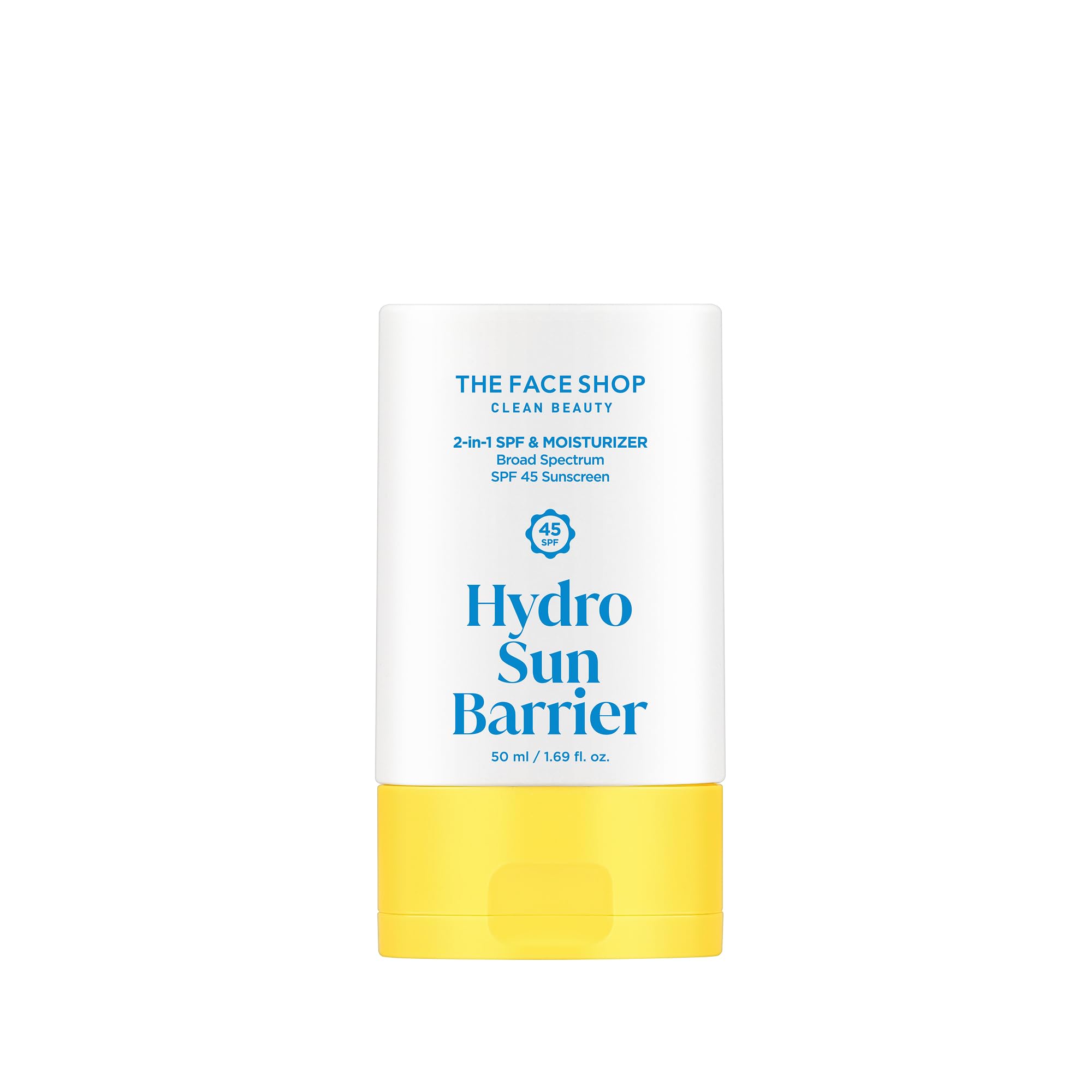 THE FACE SHOP Hydro Sun Barrier Moisturizer SPF 45, Daily Hydrating Facial Sunscreen & Moisturizer, for Oily Skin, Formulated wi
