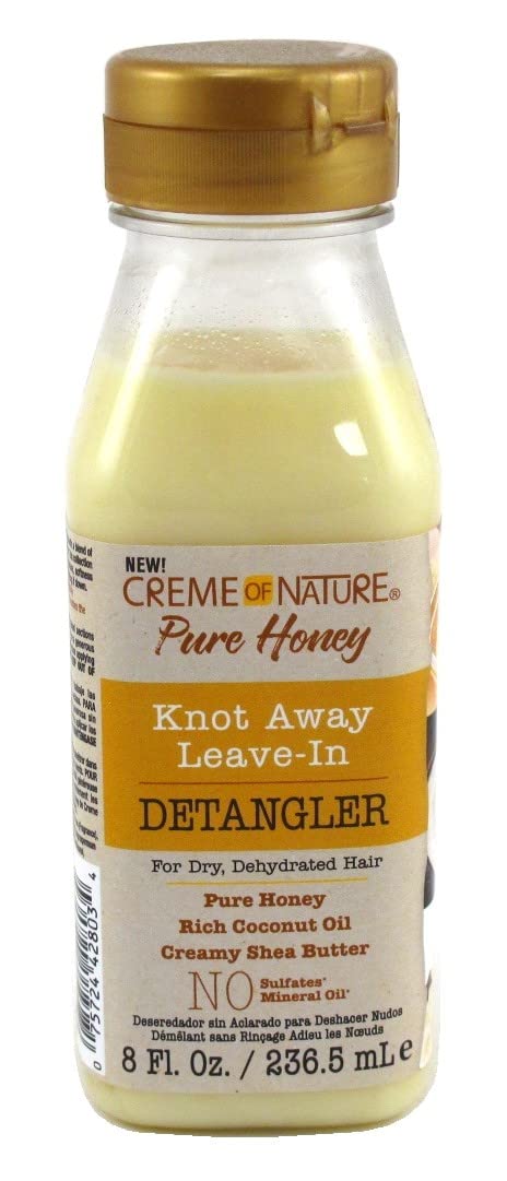 Creme Of Nature Pure Honey Detangler 8 Ounce Leave-In (236ml) (2 Pack)