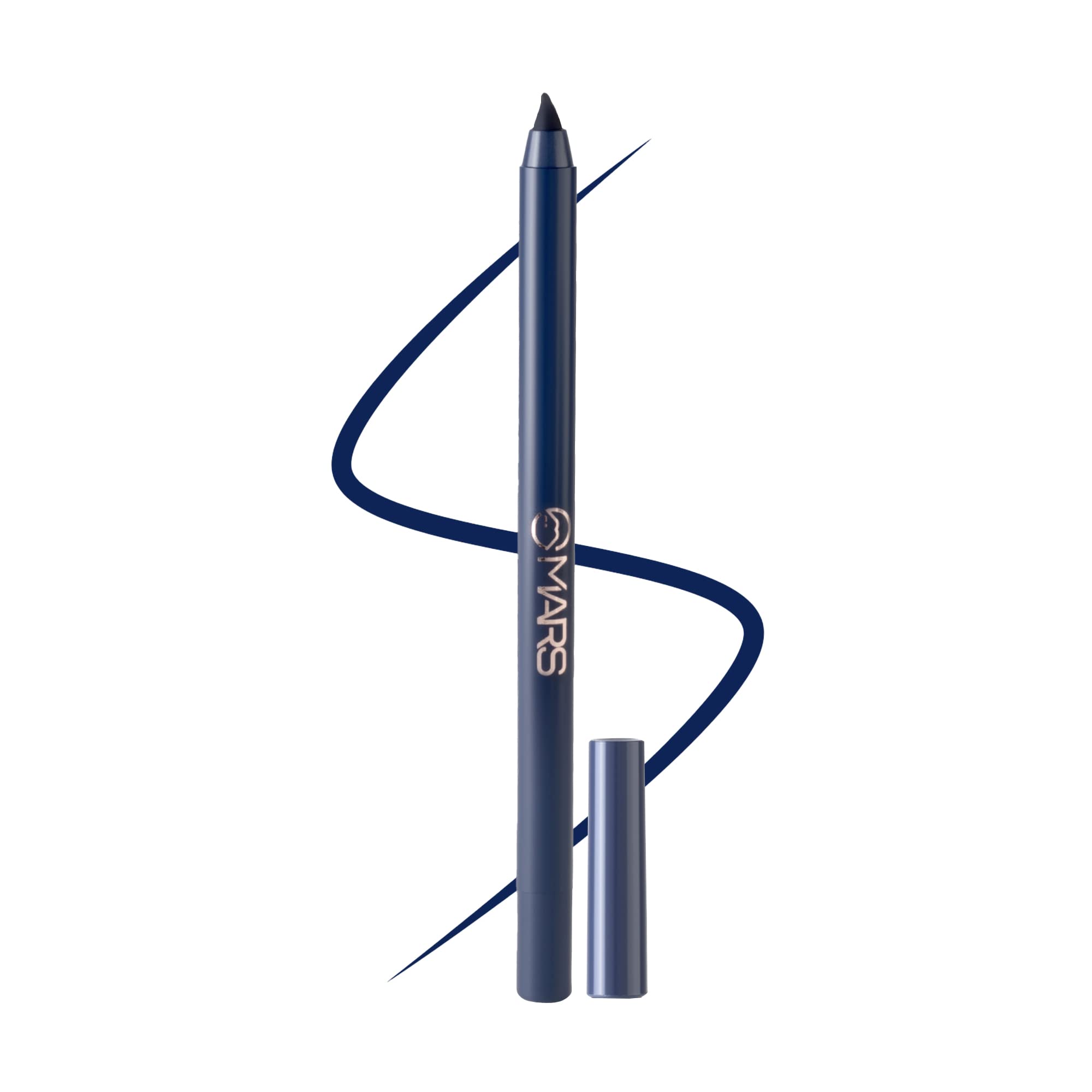 Mars WonT Smudge WonT Budge Smooth Glide Matte Kajal Pencil | Long Stay & Waterproof (1.4G) (06-Midnight Dreams), Blue, Black