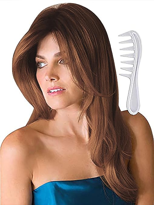 Noriko Angelica Synthetic Wig by Rene of Paris and Wig Lift Comb - Crimson-LR - Bundle 2 Items