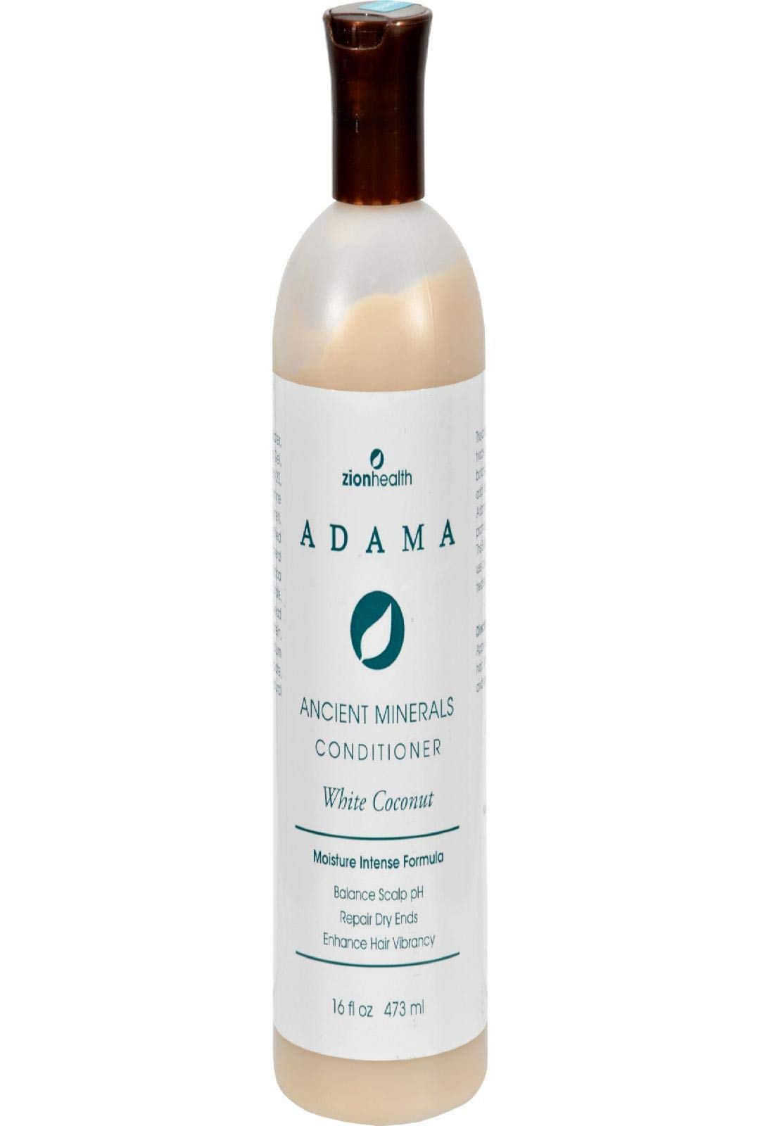 Zion Health Adama Minerals Conditioner, White Coconut, 16 Fluid Ounce