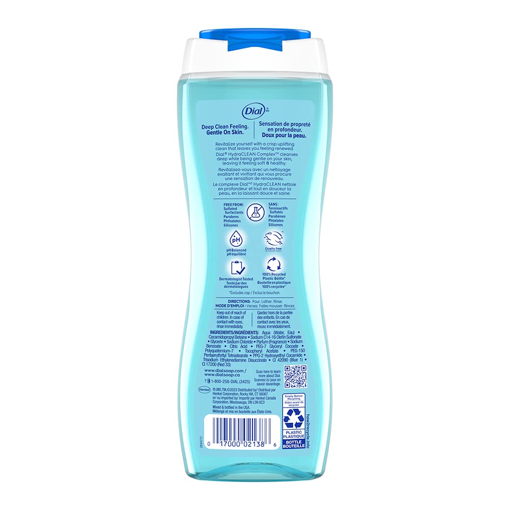 Dial Body Wash, Spring Water, 21 Fluid Ounces