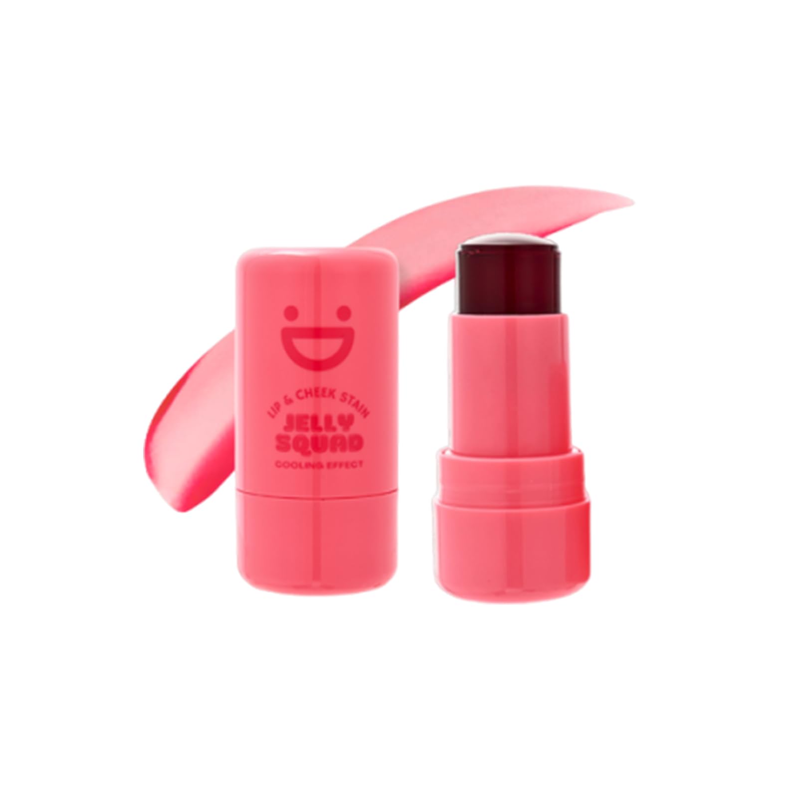 OZ LAB Jelly Squad Lip and Cheek Tint, Cooling Jelly Blush Stick, Bubbly