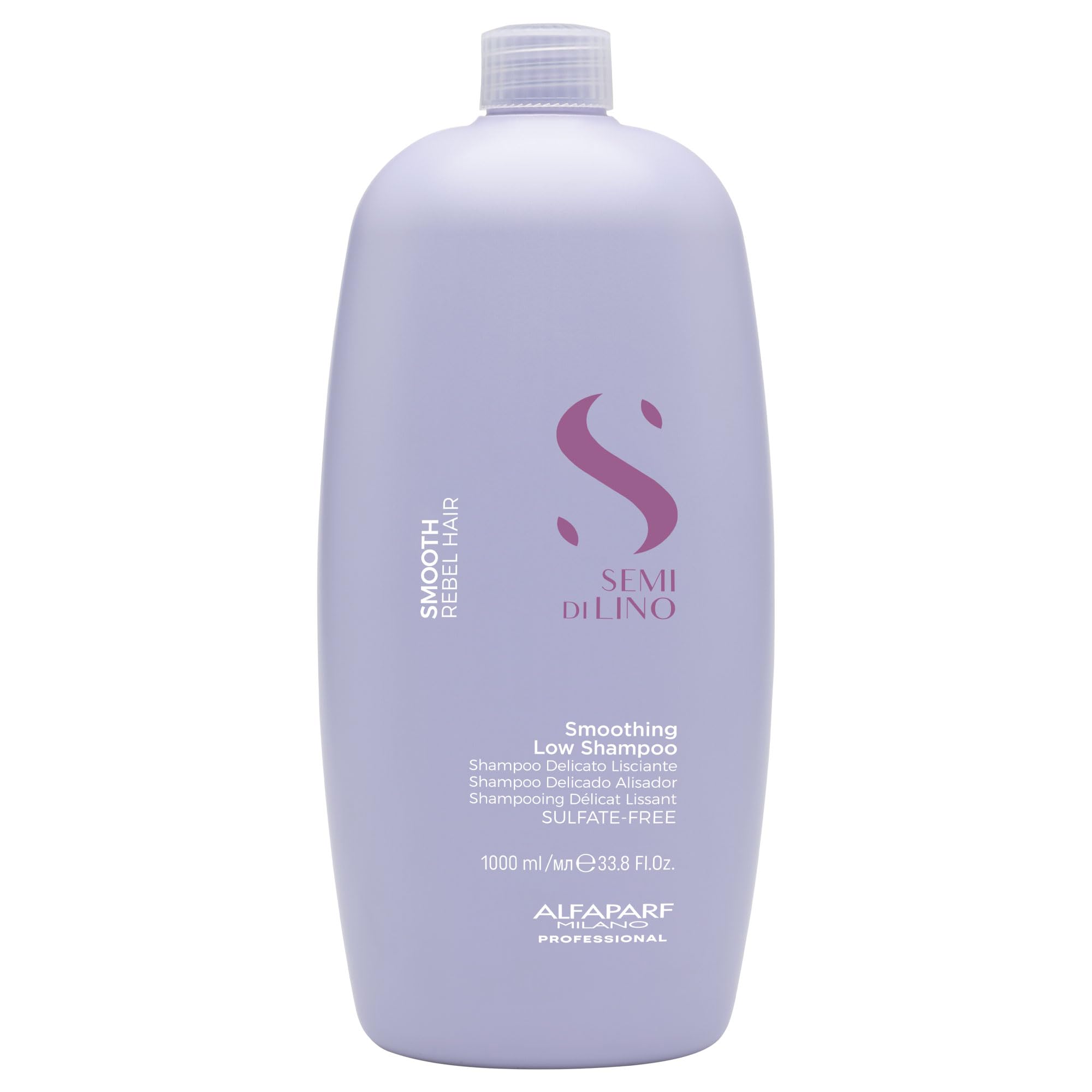 Alfaparf Milano Semi Di Lino Smooth Low Shampoo For Frizzy And Rebel Hair - Sulfate Free Shampoo - Straightens Controls Hydrates